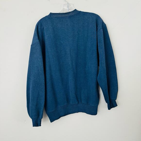 Bugle Boy Co Vintage Navy Blue Pullover Sweater Men’s Size L - Picture 7 of 8